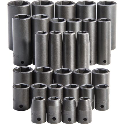 1/2 in. Drive Impact Socket Set (30 pc.)