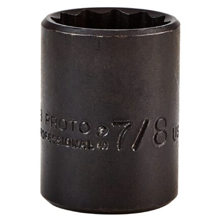1/2 in. Drive 7/8 in. 12-Point Black Oxide Socket