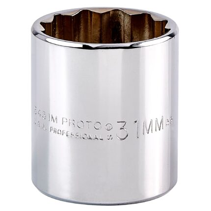 1/2 in. Drive 31mm 12-Point Socket