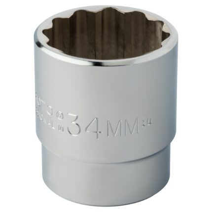1/2 in. Drive 34mm 12-Point Socket