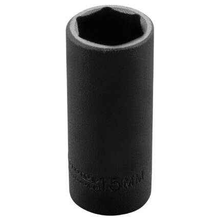 1/4 in. Drive 15mm 6-Point Deep Impact Socket