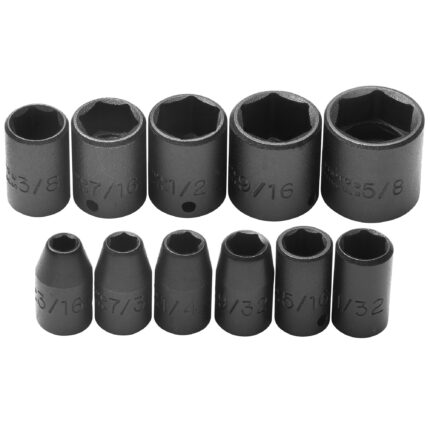 1/4 in. Drive 6-Point Impact Socket Set (11 pc.)