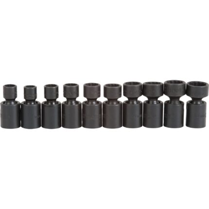 PROTO® 3/8 in. Drive Metric 12-Point Universal Impact Socket Set (10 pc.)