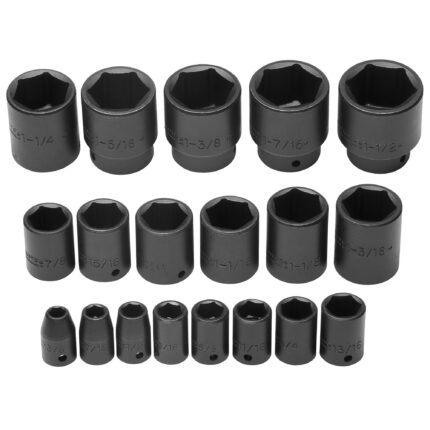 1/2 in. Drive 6-Point Impact Socket Set (19 pc.)