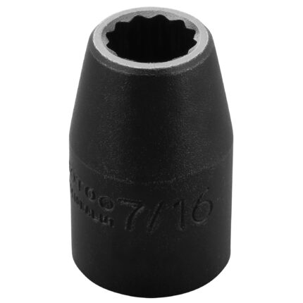 1/2 in. Drive 7/16 in. 12-Point Impact Socket