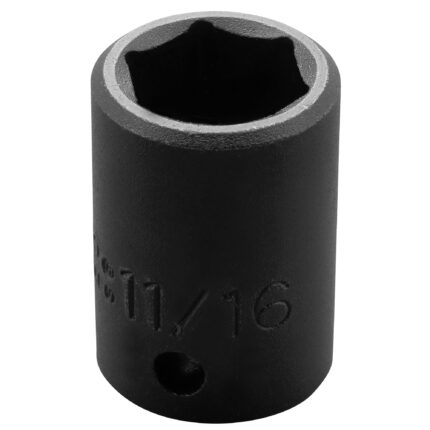 1/2 in. Drive 11/16 in. 6-Point Impact Socket