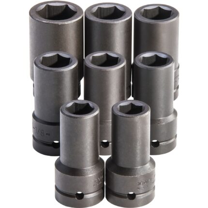 PROTO® 1 in. Drive 6-Point Deep Impact Socket Set (8 pc.)
