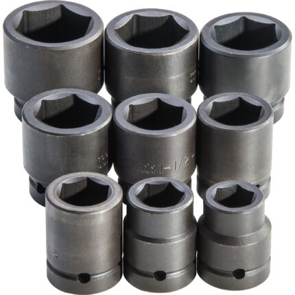PROTO® 1 in. Drive 6-Point Impact Socket Set (9 pc.)
