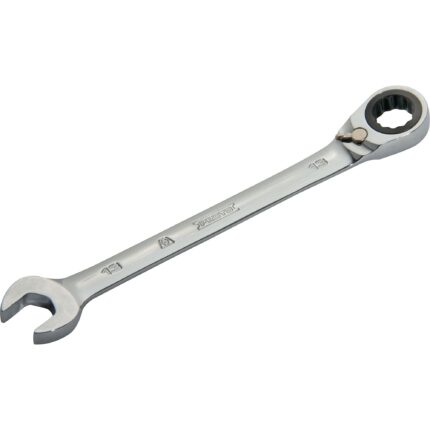 13mm 12-Point Full Polish Reversible Combination Ratchet Wrench