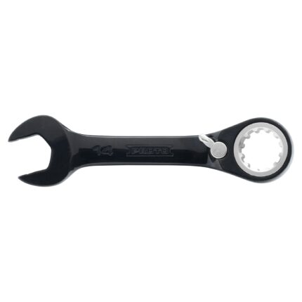14mm Black Crhome Stubby Reverisble Combination Ratchet Wrench