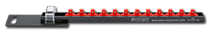1/4" SOCKET RAIL WITH 12 CLIPS
